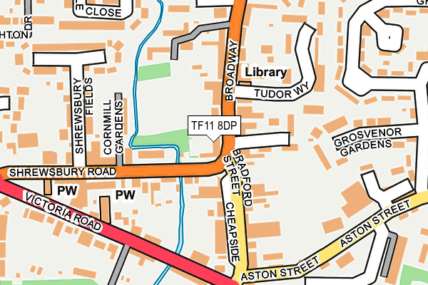 TF11 8DP map - OS OpenMap – Local (Ordnance Survey)
