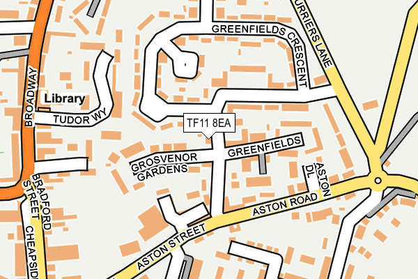 TF11 8EA map - OS OpenMap – Local (Ordnance Survey)