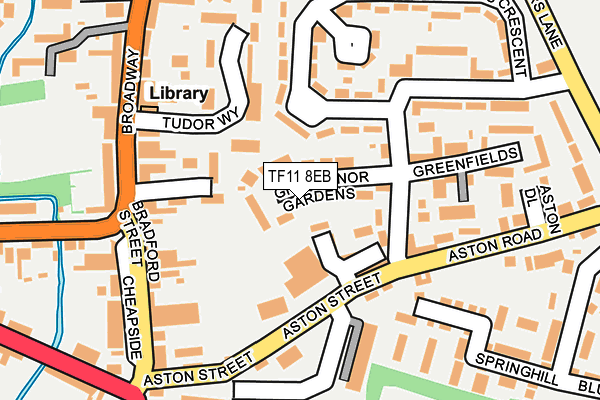 TF11 8EB map - OS OpenMap – Local (Ordnance Survey)