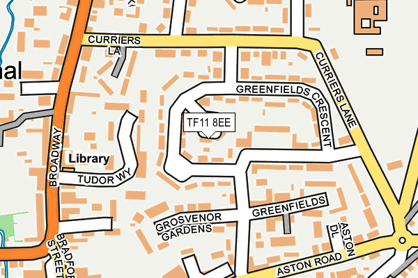 TF11 8EE map - OS OpenMap – Local (Ordnance Survey)