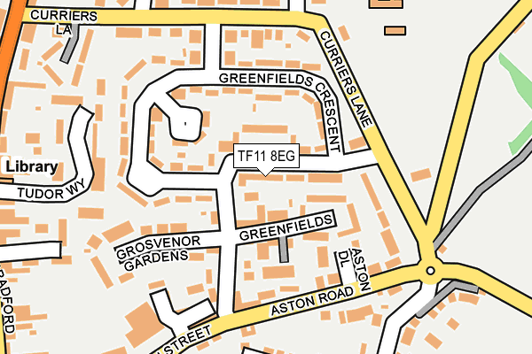 TF11 8EG map - OS OpenMap – Local (Ordnance Survey)