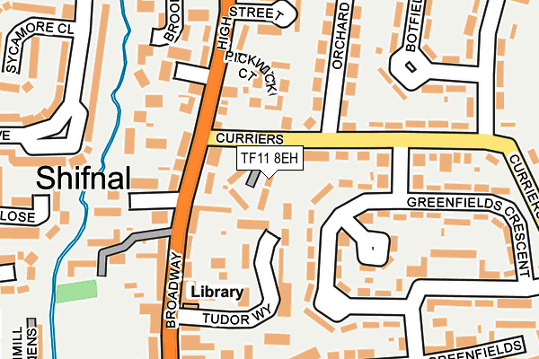 TF11 8EH map - OS OpenMap – Local (Ordnance Survey)