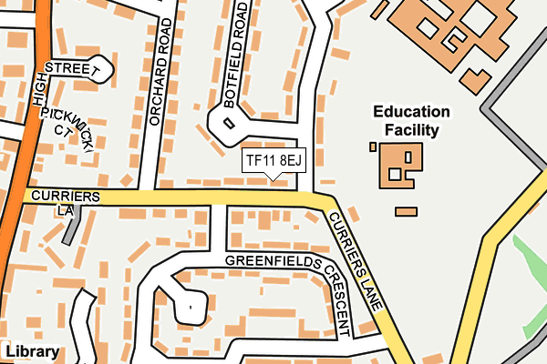 TF11 8EJ map - OS OpenMap – Local (Ordnance Survey)