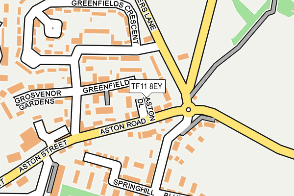 TF11 8EY map - OS OpenMap – Local (Ordnance Survey)