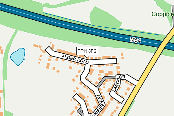 TF11 8FG map - OS OpenMap – Local (Ordnance Survey)