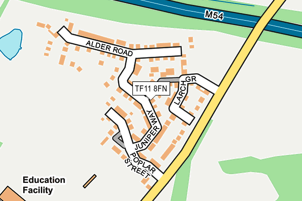 TF11 8FN map - OS OpenMap – Local (Ordnance Survey)