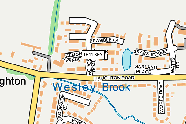 TF11 8FY map - OS OpenMap – Local (Ordnance Survey)