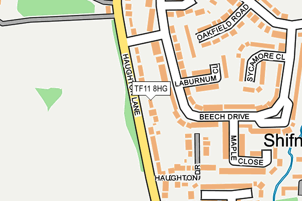 TF11 8HG map - OS OpenMap – Local (Ordnance Survey)