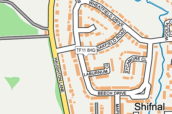 TF11 8HQ map - OS OpenMap – Local (Ordnance Survey)