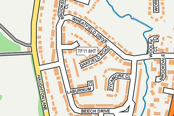 TF11 8HT map - OS OpenMap – Local (Ordnance Survey)