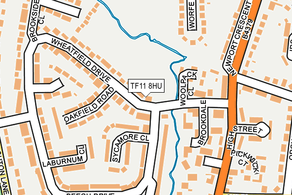 TF11 8HU map - OS OpenMap – Local (Ordnance Survey)