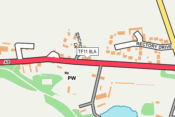 TF11 8LA map - OS OpenMap – Local (Ordnance Survey)