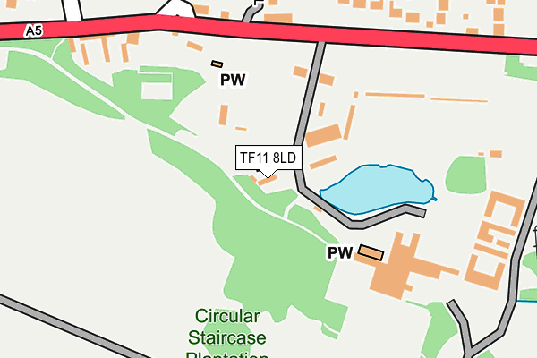 TF11 8LD map - OS OpenMap – Local (Ordnance Survey)