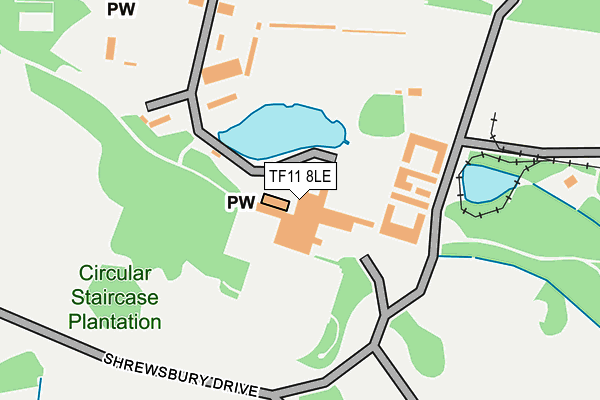 TF11 8LE map - OS OpenMap – Local (Ordnance Survey)