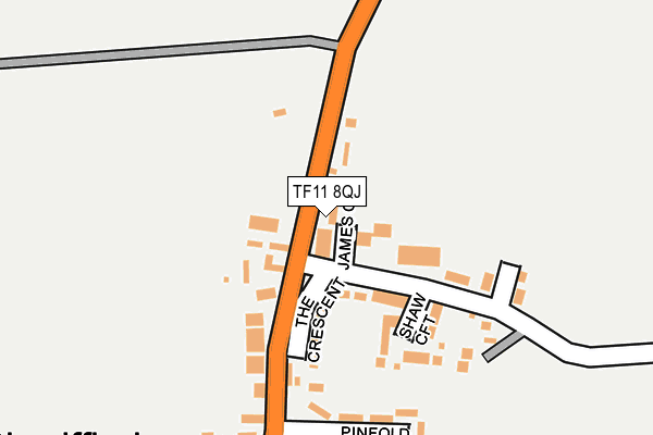 TF11 8QJ map - OS OpenMap – Local (Ordnance Survey)