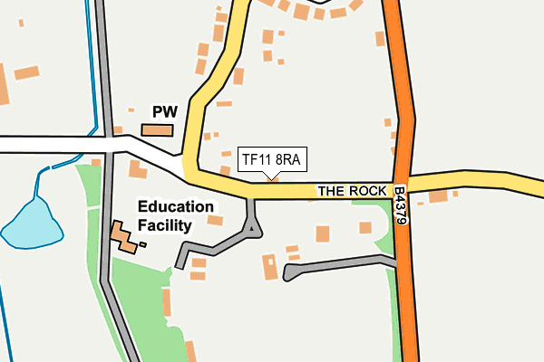 TF11 8RA map - OS OpenMap – Local (Ordnance Survey)