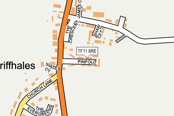 TF11 8RE map - OS OpenMap – Local (Ordnance Survey)