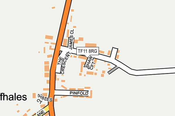 TF11 8RG map - OS OpenMap – Local (Ordnance Survey)