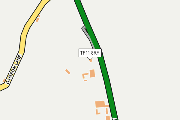 TF11 8RY map - OS OpenMap – Local (Ordnance Survey)