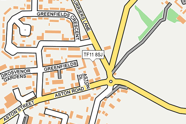 TF11 8SJ map - OS OpenMap – Local (Ordnance Survey)