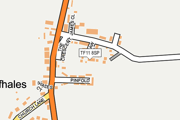 TF11 8SP map - OS OpenMap – Local (Ordnance Survey)