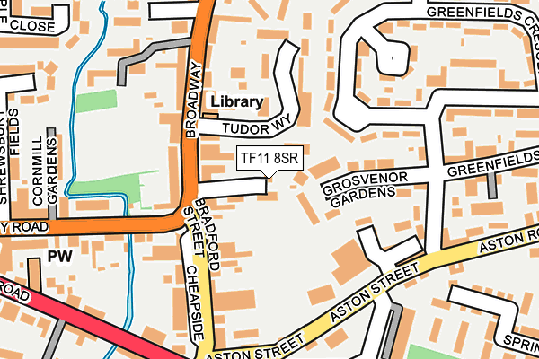 TF11 8SR map - OS OpenMap – Local (Ordnance Survey)