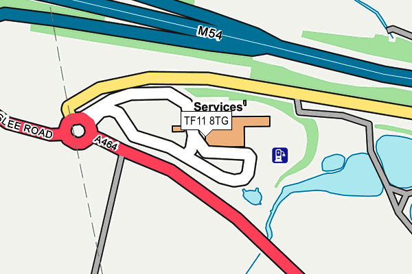 TF11 8TG map - OS OpenMap – Local (Ordnance Survey)