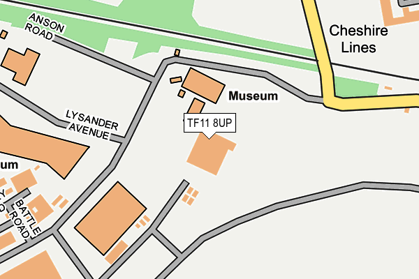 TF11 8UP map - OS OpenMap – Local (Ordnance Survey)