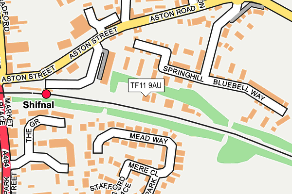 TF11 9AU map - OS OpenMap – Local (Ordnance Survey)