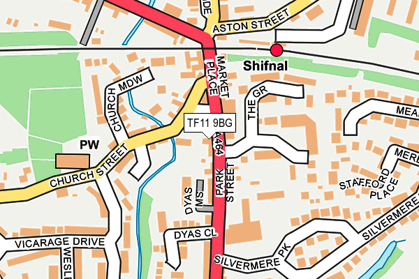 TF11 9BG map - OS OpenMap – Local (Ordnance Survey)