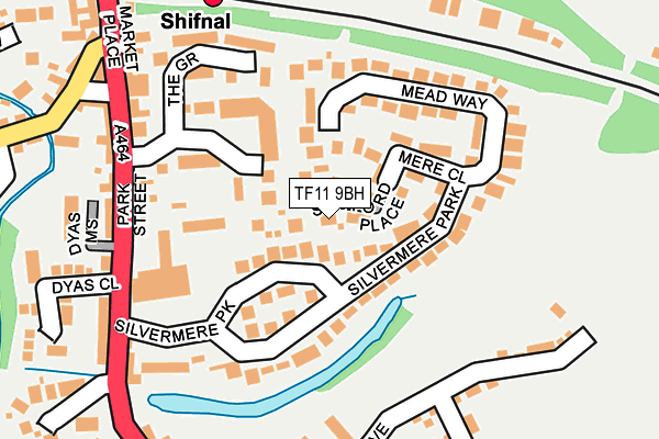 TF11 9BH map - OS OpenMap – Local (Ordnance Survey)