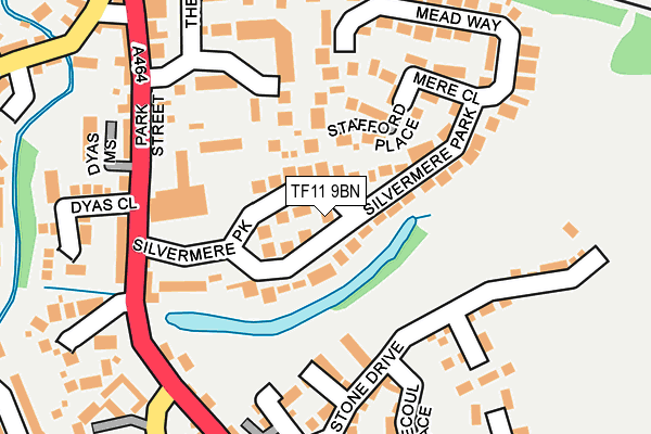 TF11 9BN map - OS OpenMap – Local (Ordnance Survey)