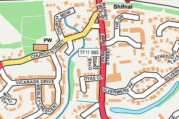 TF11 9BS map - OS OpenMap – Local (Ordnance Survey)