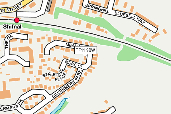 TF11 9BW map - OS OpenMap – Local (Ordnance Survey)