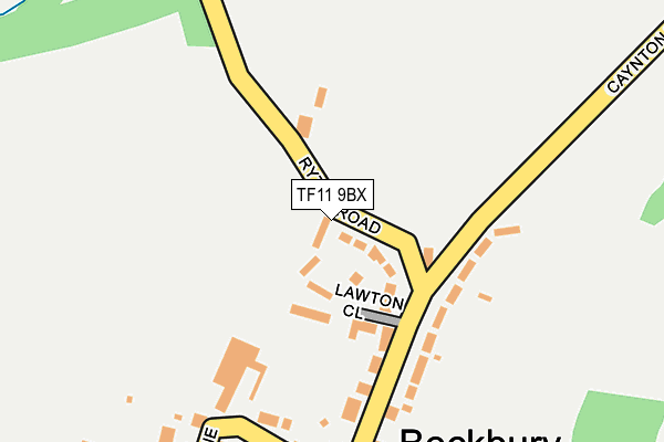 TF11 9BX map - OS OpenMap – Local (Ordnance Survey)