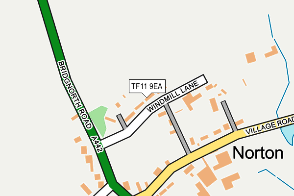 TF11 9EA map - OS OpenMap – Local (Ordnance Survey)