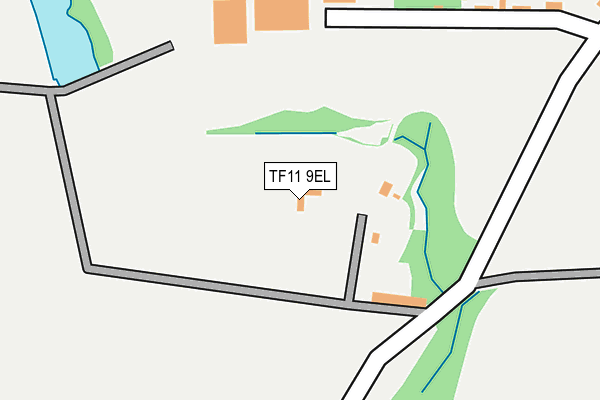 TF11 9EL map - OS OpenMap – Local (Ordnance Survey)