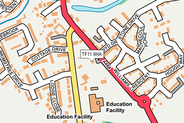 TF11 9HA map - OS OpenMap – Local (Ordnance Survey)