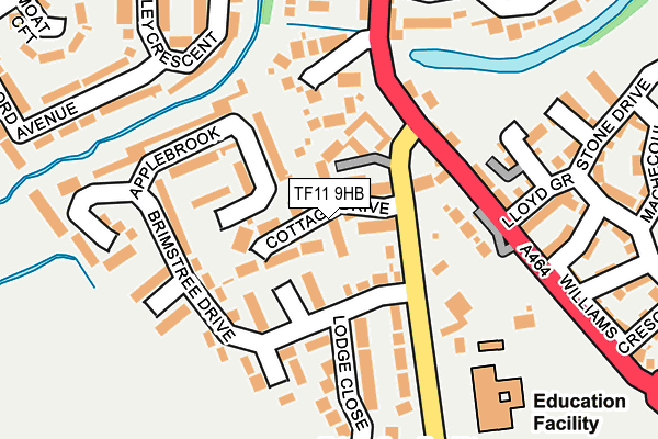 TF11 9HB map - OS OpenMap – Local (Ordnance Survey)