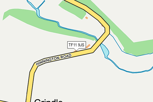 TF11 9JS map - OS OpenMap – Local (Ordnance Survey)