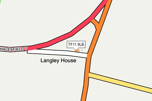 TF11 9LB map - OS OpenMap – Local (Ordnance Survey)
