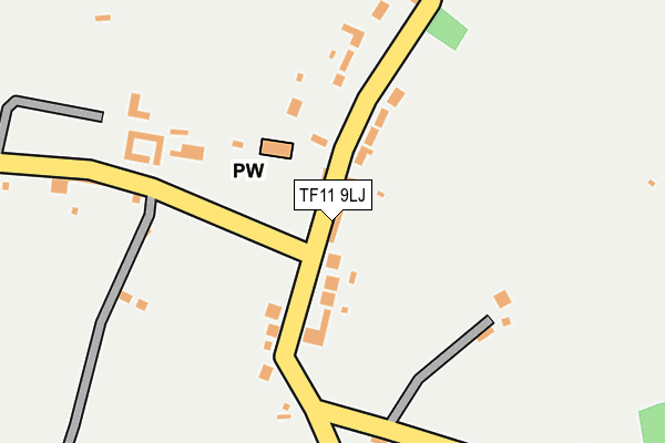 TF11 9LJ map - OS OpenMap – Local (Ordnance Survey)