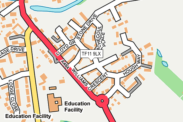 TF11 9LX map - OS OpenMap – Local (Ordnance Survey)