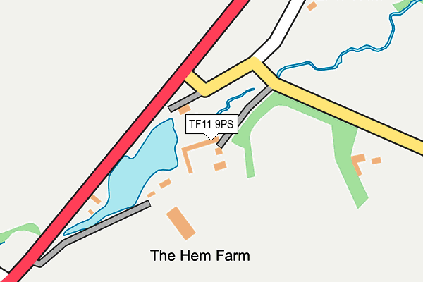 TF11 9PS map - OS OpenMap – Local (Ordnance Survey)