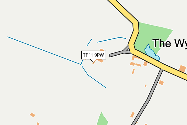 TF11 9PW map - OS OpenMap – Local (Ordnance Survey)