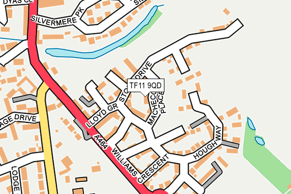 TF11 9QD map - OS OpenMap – Local (Ordnance Survey)