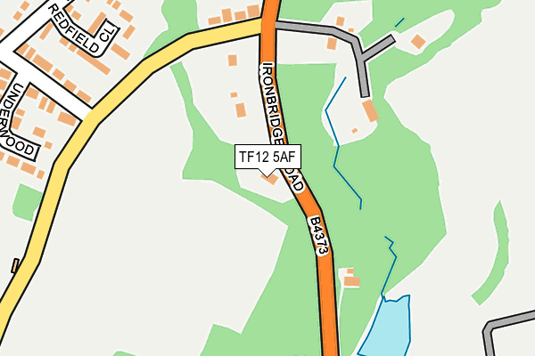 TF12 5AF map - OS OpenMap – Local (Ordnance Survey)