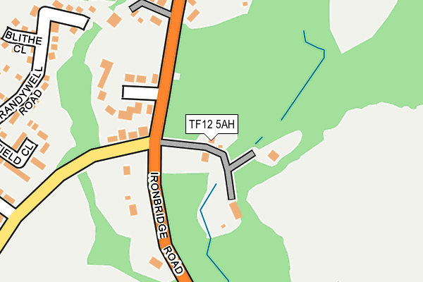 TF12 5AH map - OS OpenMap – Local (Ordnance Survey)