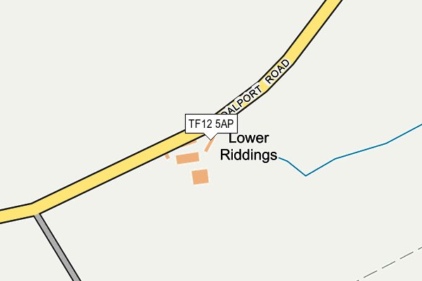 TF12 5AP map - OS OpenMap – Local (Ordnance Survey)