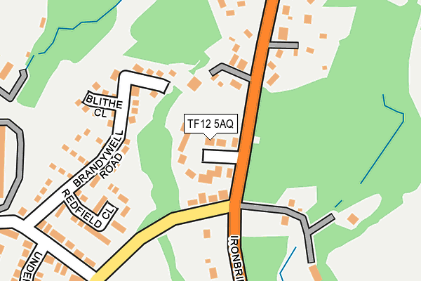TF12 5AQ map - OS OpenMap – Local (Ordnance Survey)
